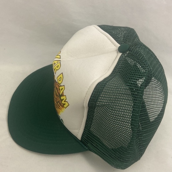 Vintage Hoover Dam Nevada Arizona Green Trucker Mesh Cap Hat Snapback - Picture 4 of 10